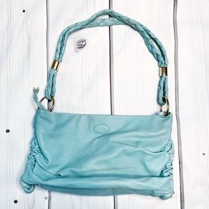 Vintage Tod’s Baby Blue Shoulder Bag